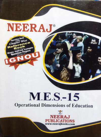 Neeraj IGNOU M.E.S 15 Operational Dimensions Of Education